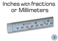 Displays Inches with Fractions or Millimeters